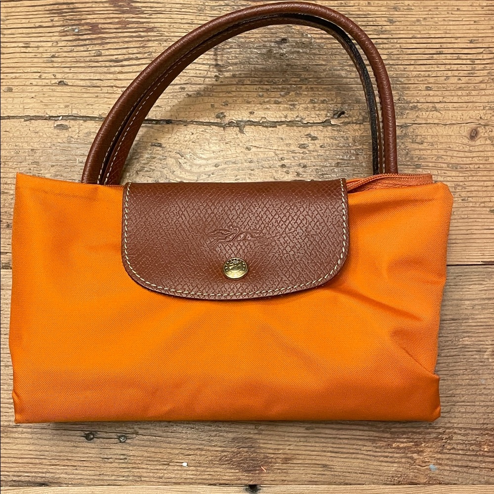 Orange and Brown Women's Bag